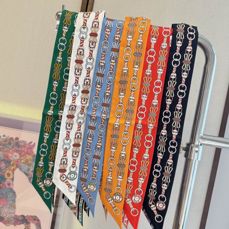 Hermes silk ribbon 5X86cm E041804